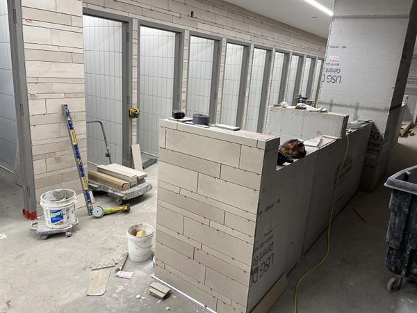 Tiling of inclusive restroom